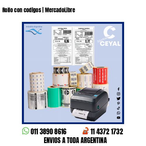 Rollo con codigos | MercadoLibre