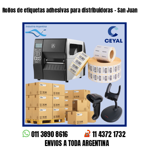 Rollos de etiquetas adhesivas para distribuidoras – San Juan