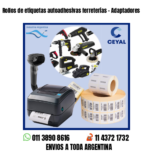 Rollos de etiquetas autoadhesivas ferreterías – Adaptadores