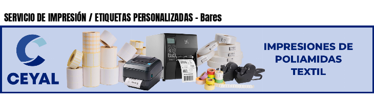 SERVICIO DE IMPRESIÓN / ETIQUETAS PERSONALIZADAS - Bares