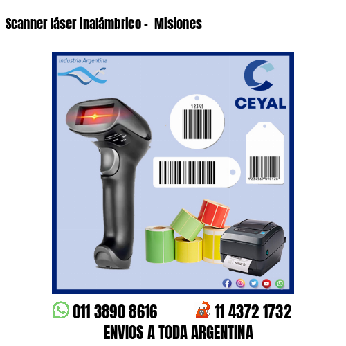 Scanner láser inalámbrico –  Misiones