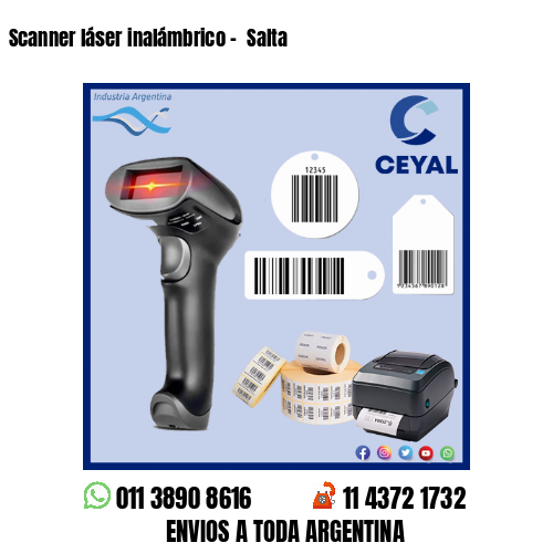 Scanner láser inalámbrico –  Salta