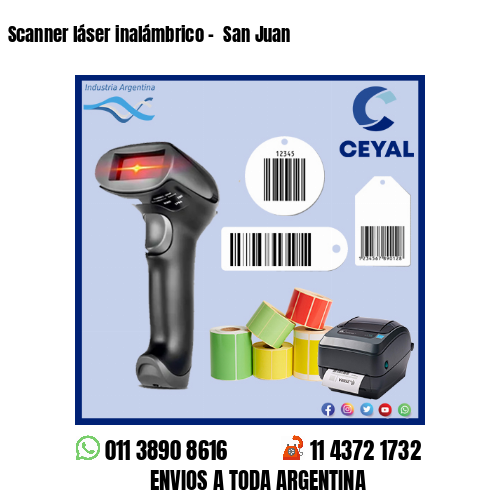 Scanner láser inalámbrico –  San Juan