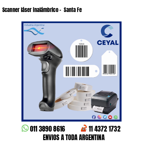 Scanner láser inalámbrico –  Santa Fe