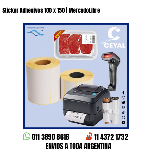 Sticker Adhesivos 100 x 150 | MercadoLibre