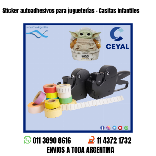 Sticker autoadhesivos para jugueterías – Casitas infantiles