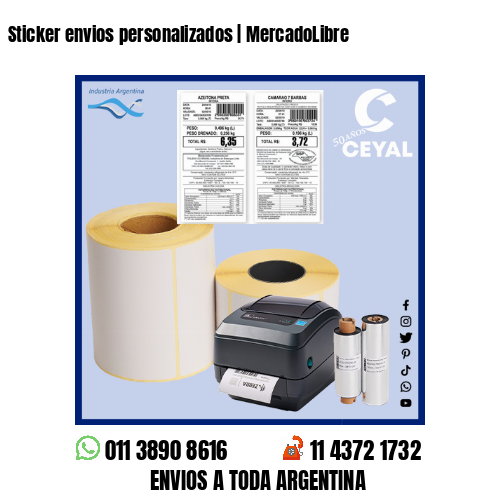 Sticker envios personalizados | MercadoLibre