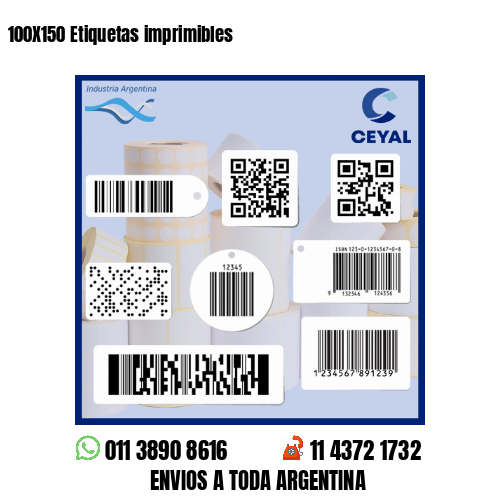 100X150 Etiquetas imprimibles