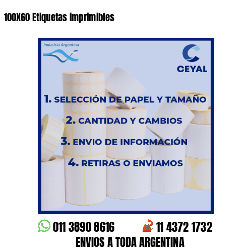 100X60 Etiquetas imprimibles