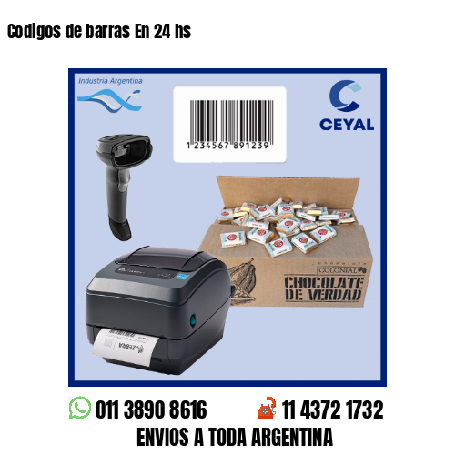 Codigos de barras En 24 hs