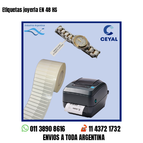 Etiquetas joyeria EN 48 HS