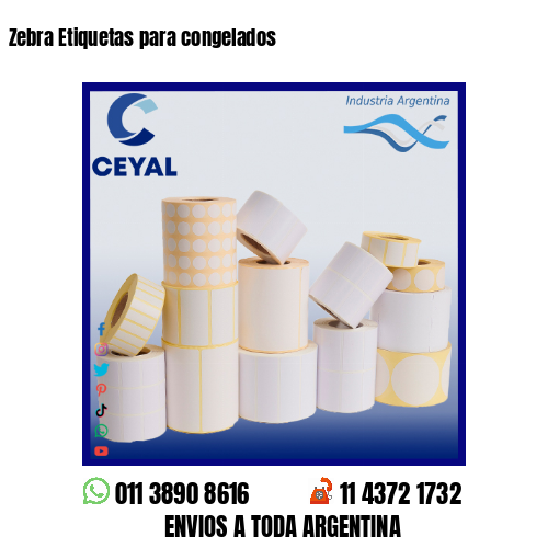 Zebra Etiquetas para congelados