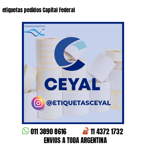 etiquetas pedidos Capital Federal