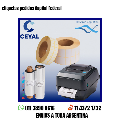 etiquetas pedidos Capital Federal