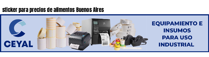 sticker para precios de alimentos Buenos Aires