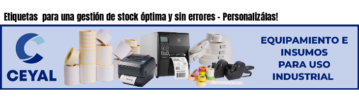 Etiquetas  para una gestión de stock óptima y sin errores - Personalizálas!