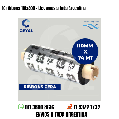 10 ribbons 110×300 – Llegamos a toda Argentina