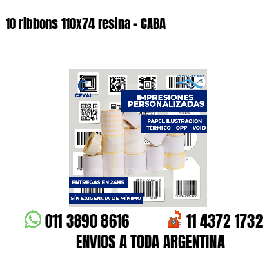 10 ribbons 110x74 resina - CABA