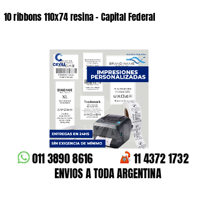 10 ribbons 110x74 resina - Capital Federal