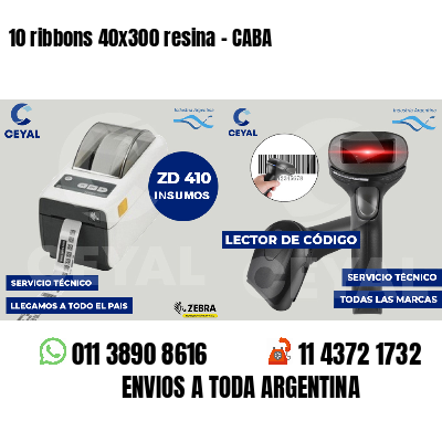 10 ribbons 40x300 resina - CABA