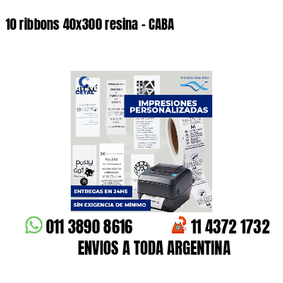 10 ribbons 40x300 resina - CABA