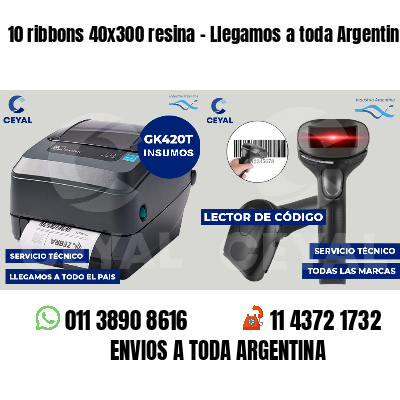 10 ribbons 40x300 resina - Llegamos a toda Argentina