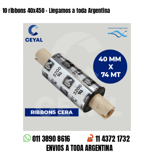 10 ribbons 40×450 – Llegamos a toda Argentina