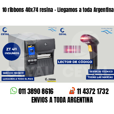 10 ribbons 40x74 resina - Llegamos a toda Argentina