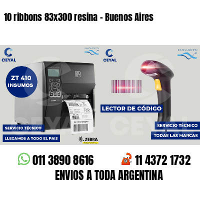 10 ribbons 83x300 resina - Buenos Aires