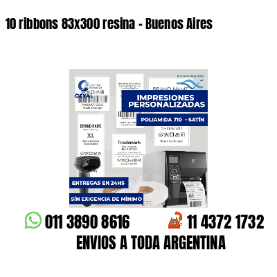 10 ribbons 83x300 resina - Buenos Aires