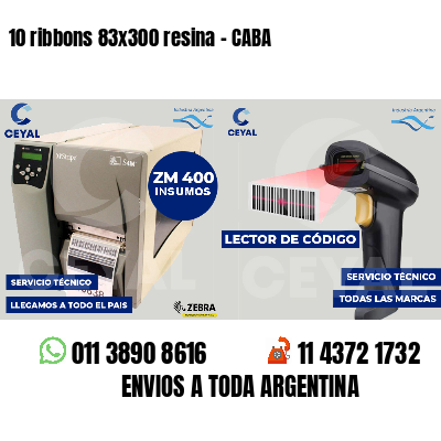 10 ribbons 83x300 resina - CABA