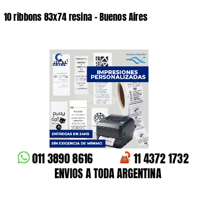 10 ribbons 83x74 resina - Buenos Aires