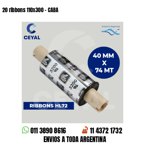 20 ribbons 110×300 – CABA