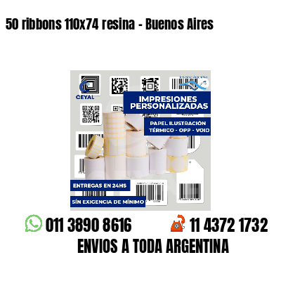 50 ribbons 110x74 resina - Buenos Aires