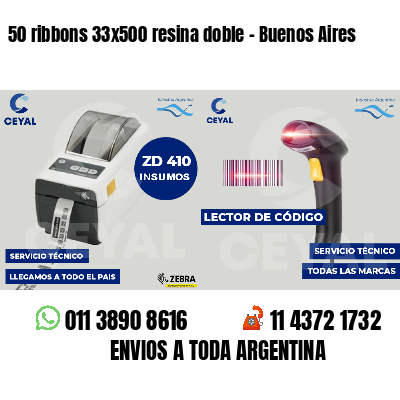 50 ribbons 33x500 resina doble - Buenos Aires