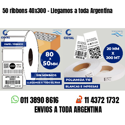 50 ribbons 40x300 - Llegamos a toda Argentina