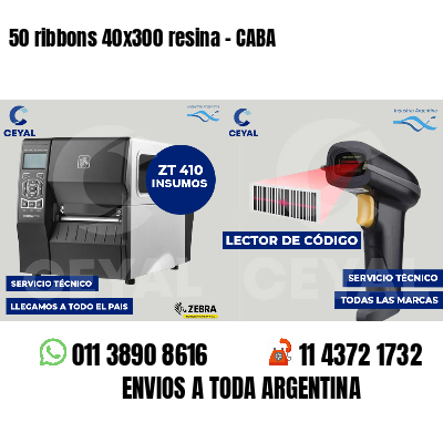 50 ribbons 40x300 resina - CABA