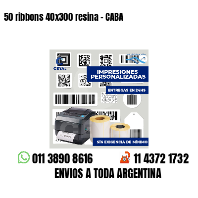 50 ribbons 40x300 resina - CABA