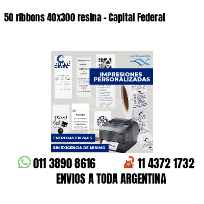 50 ribbons 40x300 resina - Capital Federal