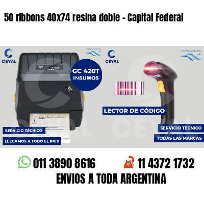 50 ribbons 40x74 resina doble - Capital Federal