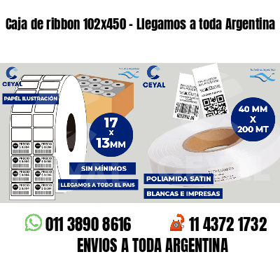 Caja de ribbon 102x450 - Llegamos a toda Argentina