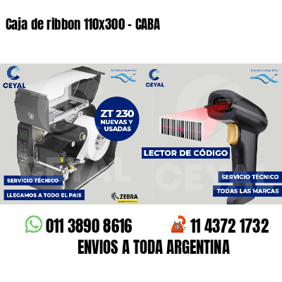 Caja de ribbon 110x300 - CABA