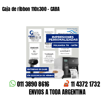 Caja de ribbon 110x300 - CABA