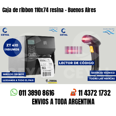 Caja de ribbon 110x74 resina - Buenos Aires