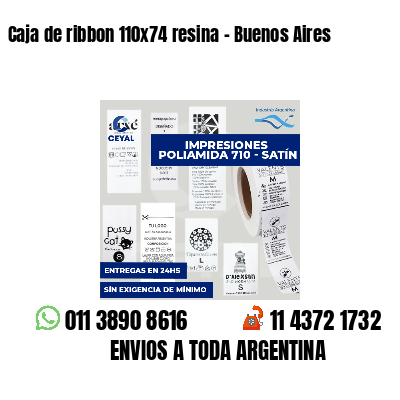 Caja de ribbon 110x74 resina - Buenos Aires