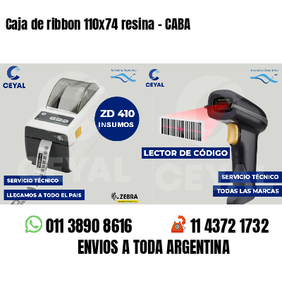 Caja de ribbon 110x74 resina - CABA