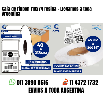 Caja de ribbon 110x74 resina - Llegamos a toda Argentina