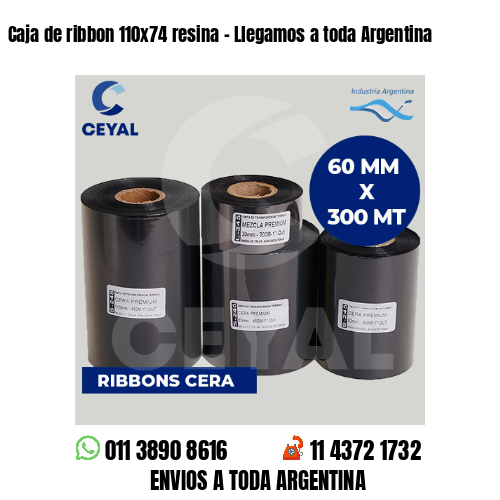 Caja de ribbon 110x74 resina - Llegamos a toda Argentina