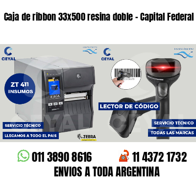 Caja de ribbon 33x500 resina doble - Capital Federal