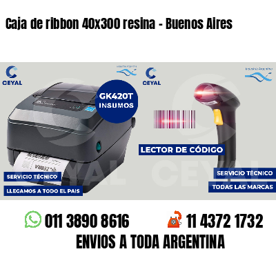 Caja de ribbon 40x300 resina - Buenos Aires